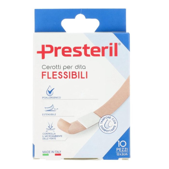 Medipresteril Cerotti Per Dita Flessibile E Resistente 10 Pezzi 12 x 2 cm