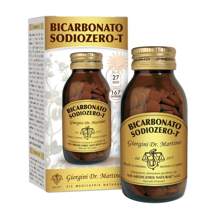 Dr. Giorgini Sodio zero Bicarbonato Integratore alimentare  167 pastiglie da 600 mg