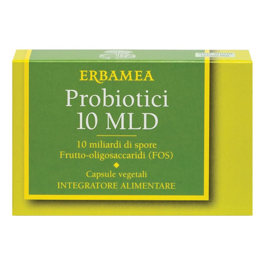 Erbamea Probiotici 10 MLD Integratore Alimentare 24 capsule Erbamea Probiotici 10 MLD Integratore Alimentare 24 capsule