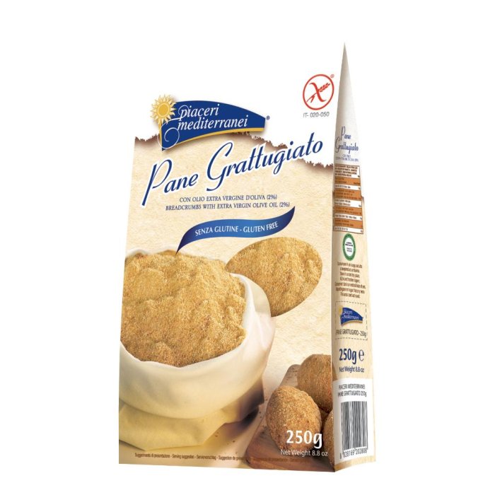 Eurospital Piaceri Mediterranei Pane Grattuggiato Senza Glutine 250 G