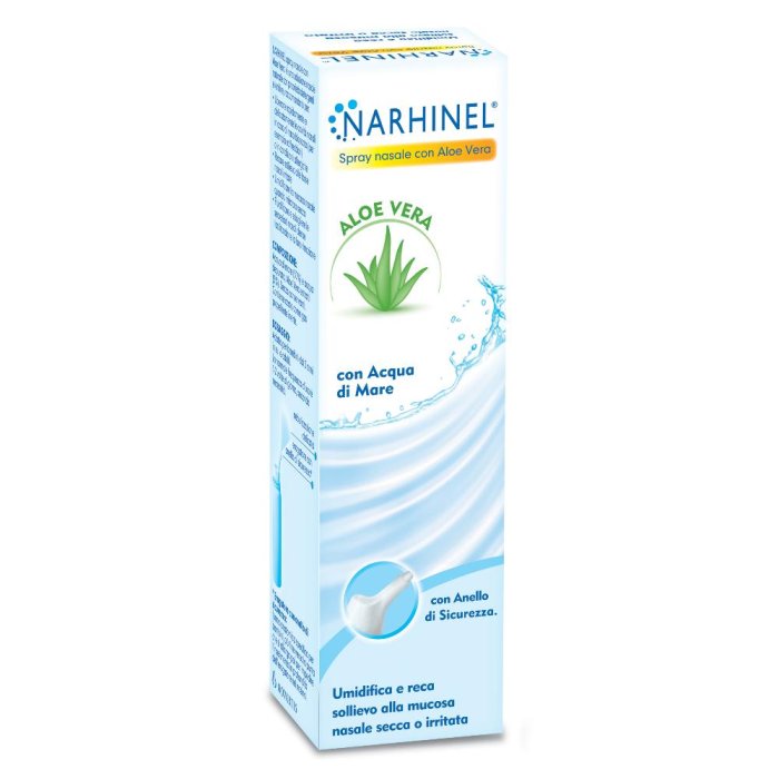 Narhinel  Pulizia Salute del Naso Soluzione Salina Aloe Vera Spray 100 ml