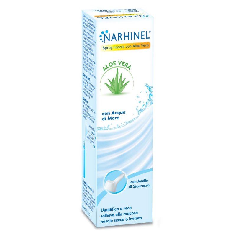 Narhinel  Pulizia Salute del Naso Soluzione Salina Aloe Vera Spray 100 ml