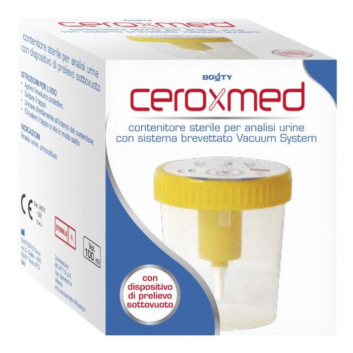 Ceroxmed Contenitore Urina con Sistema Vacuum System 100 ml