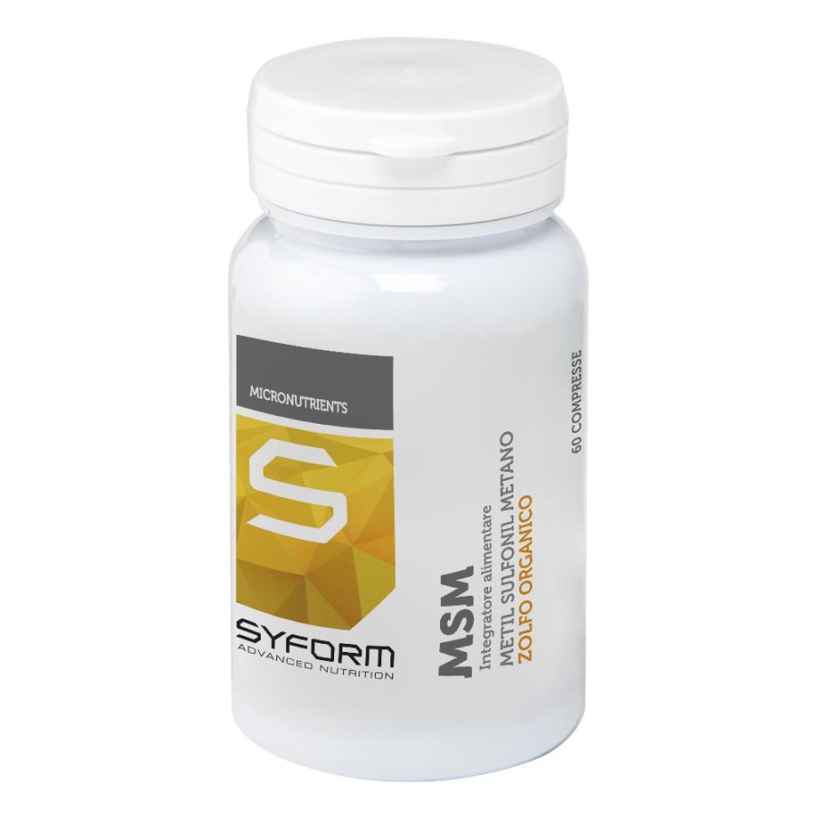 Syform MSM Integratore di Zolfo Organico Infiammazioni Articolari 60 Compresse Syform MSM Integratore di Zolfo Organico Infiammazioni Articolari 60 Compresse