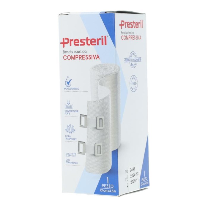 Medipresteril Benda Elastica Compressione Forte 10 cm x 4,50 m