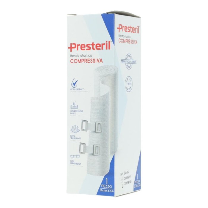 Medipresteril Benda Elastica Compressione Forte 12 cm x 4,5m