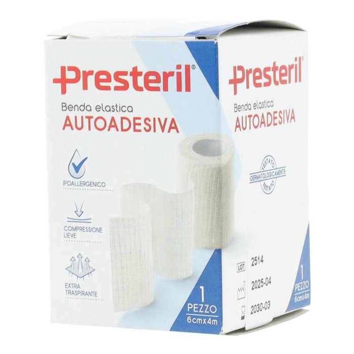 Medipresteril Benda Autoadesiva Misura 6 cm x 4 m 1 Pezzo