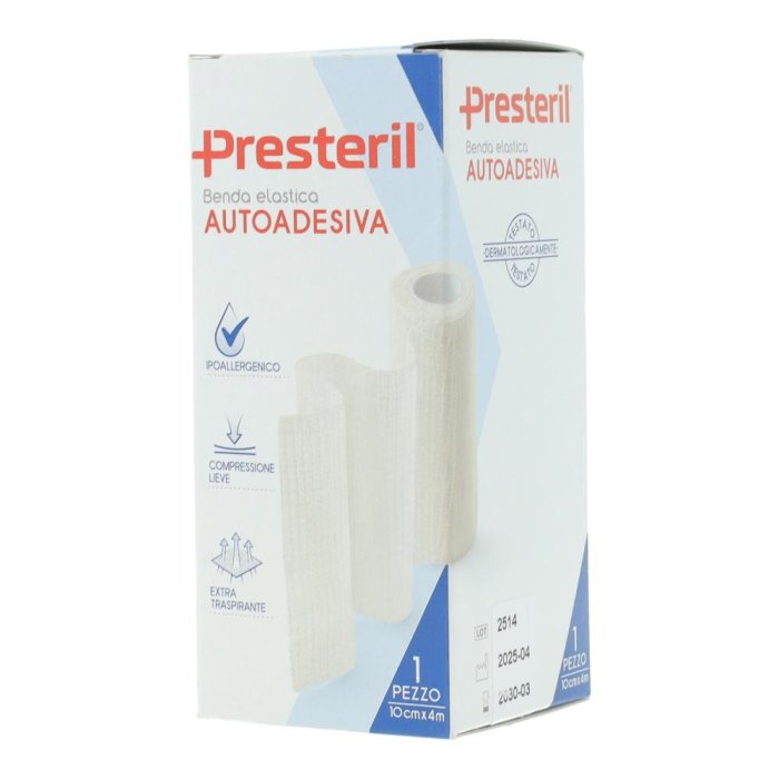 Medipresteril Benda Autoadesiva Compressione Lieve 10cm x 4m 1Pezzo