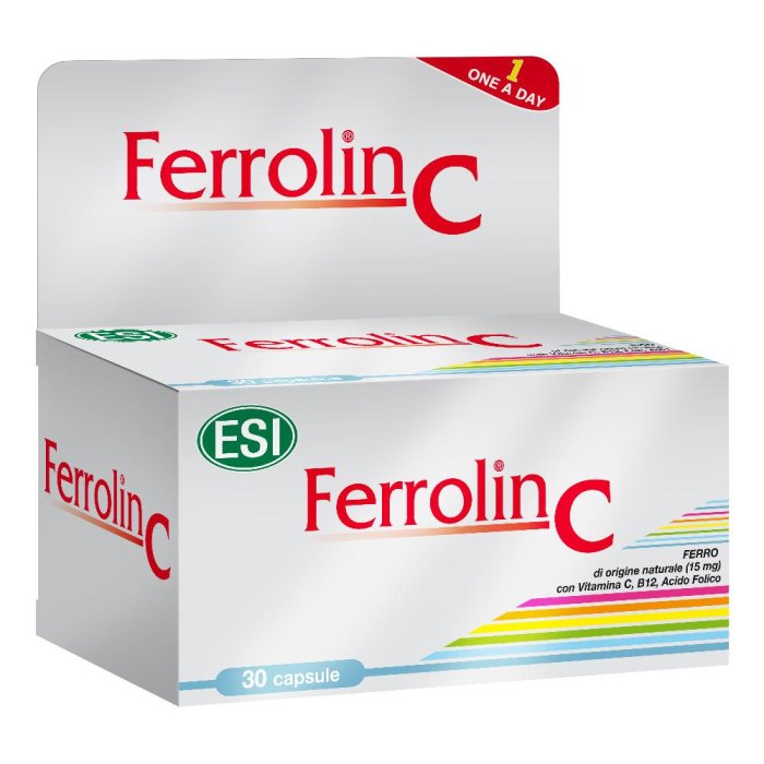 Esi Ferrolin C Integratore Alimentare Vitamine e Minerali 30 Capsule