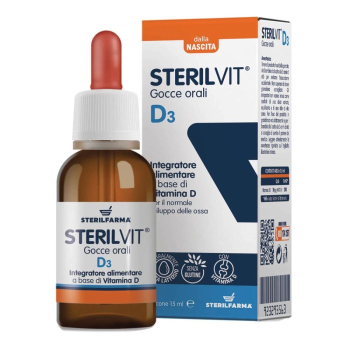 Sterilfarma Sterilvit D3 Integratore alimentare  Gocce 15ml