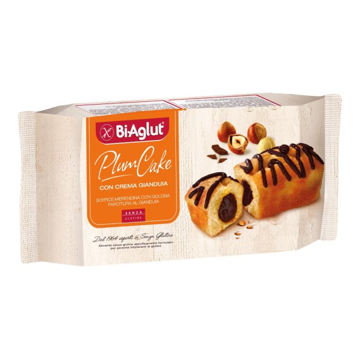 Biaglut Plumcake Alla Gianduia Senza Glutine 4 Pezzi da 45 g