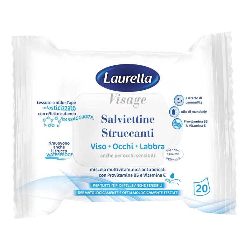Laurella Salviettine Struccanti 20 Salviettine