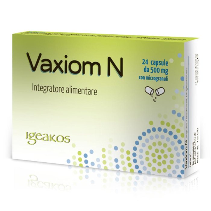 Vaxiom N 24 Capsule Integratore Alimentare per le Difese Immunitarie con Betaglucani Zinco e Vitamina D