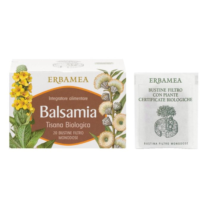 Balsamia Tisana Erbamea in Bustine Filtro – Confezione da 20 Filtri alle Erbe Naturali per Digestione e Benessere