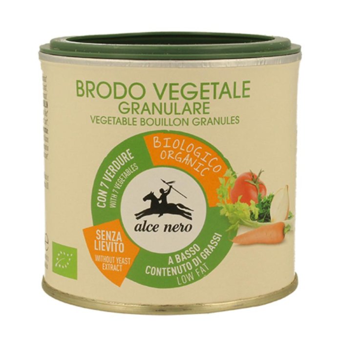 Brodo vegetale granulare bio - dado vegetale granulare biologico senza glutammato