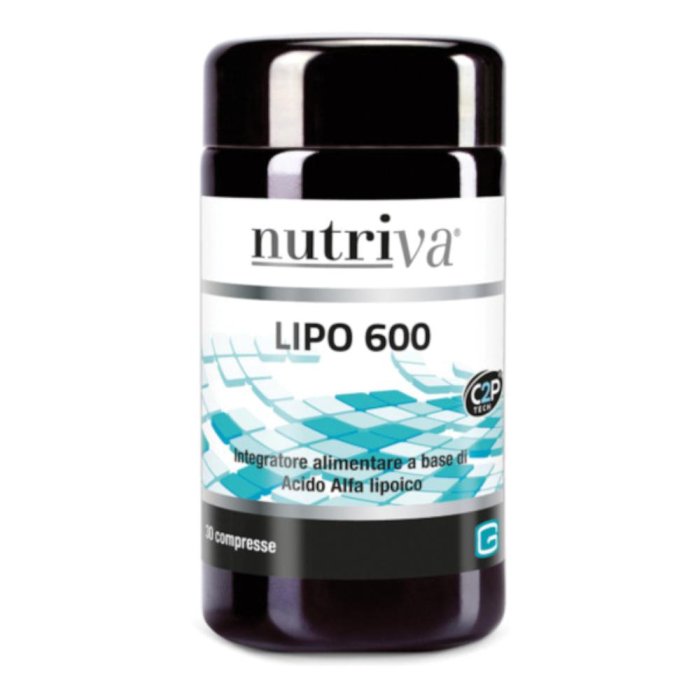 Nutriva Lipo 600 Integratore 30 Compresse per Colesterolo Alto e Metabolismo dei Grassi