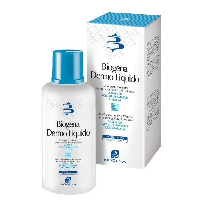 Biogena Dermo Liquido pH5 Detergente Delicato e Lenitivo per Pelle Secca 500 ml