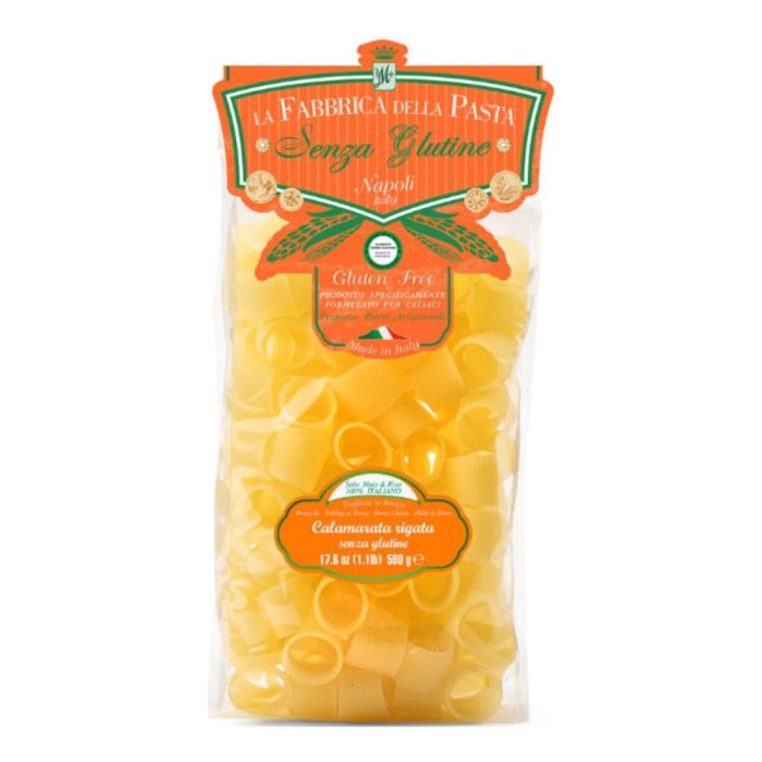 La Fabbrica Pasta Gragnano Calamarata Rigata Pasta Senza Glutine 500 G