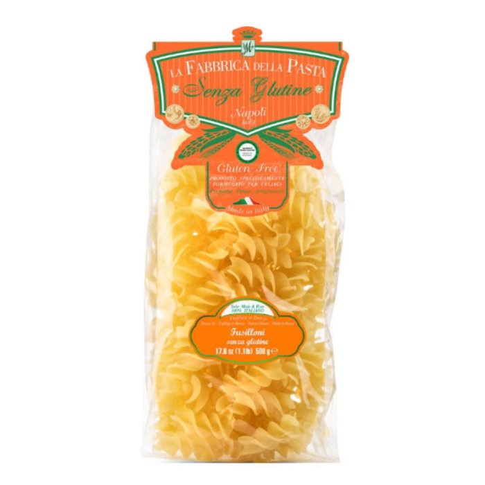 La Fabbrica Pasta Gragnano Fusilloni Giganti Pasta Senza Glutine 500 G