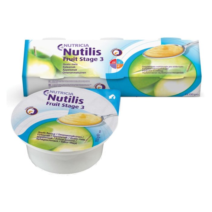 Nutilis Fruit Stage 3 mela 3 pezzi alimento a base di frutta per la nutrizione quotidiana
