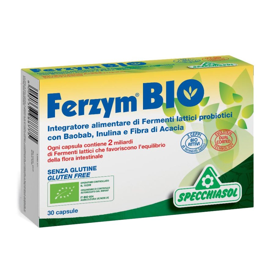 Specchiasol Ferzym Bio Integratore Alimentare 30 Capsule