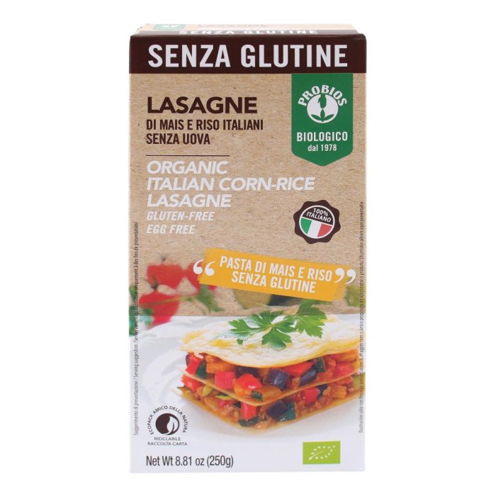 VVM LASAGNE MAIS/RISO 250G