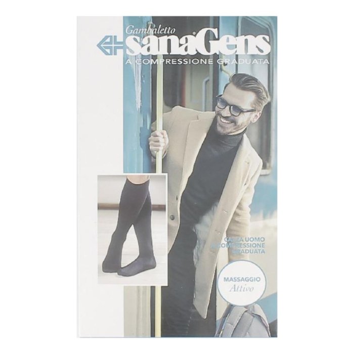 Nevada 18 Meryl blu 2 S - calze elastiche a compressione Nevada blu