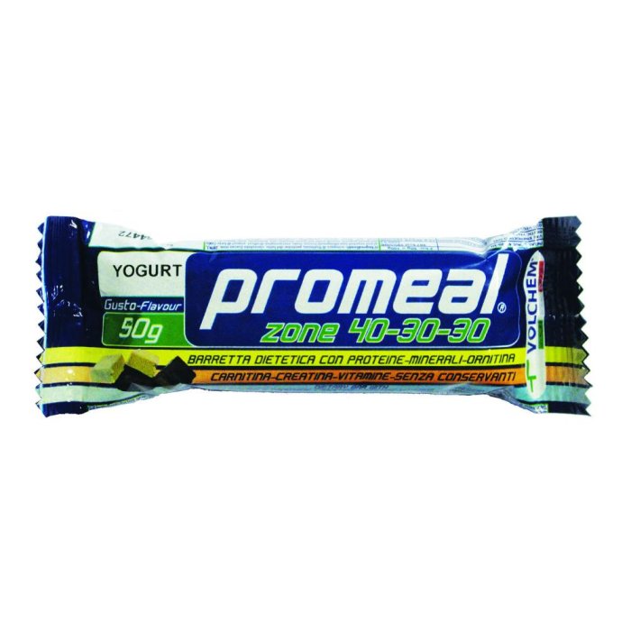 Volchem Alimentazione Speciale Promeal Zone 40 30 30 Dieta a Zona Barretta Yogurt 50 g