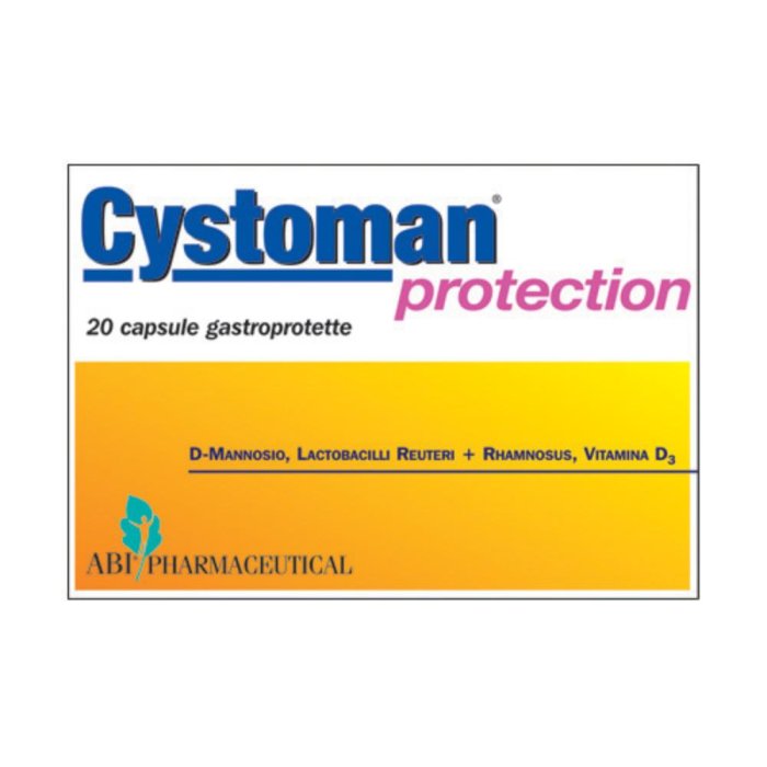 Cystoman Protection 20 capsule integratore per apparato urinario - Abi Pharmaceutical