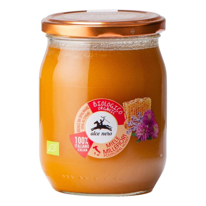 Miele millefiori italiano 700 g Alce Nero – miele biologico millefiori italiano