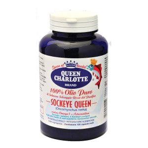 Olio puro salmone rosso 120 capsule - integratore di olio di salmone ricco di omega 3