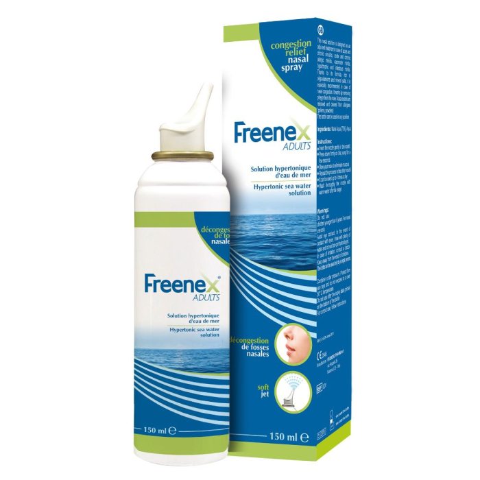 Ekuberg Pharma S.u.r.l. Freenex Ipertonico Spray Nasale Con Acqua Di Mare 150 Ml