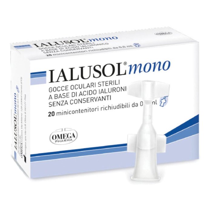 IALUSOLmono Gocce Oculari con Acido Ialuronico Senza Conservanti  20 flaconcini