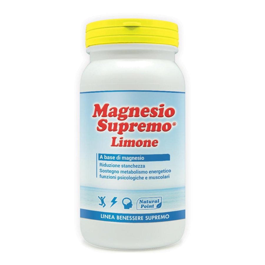 Natural Point  Minerali Magnesio Supremo Integratore 150 g Limone