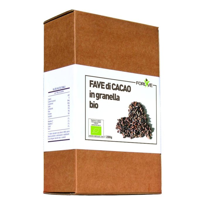 Fave di cacao 200 g - semi di cacao tostati per snack salutare e ricette dolci