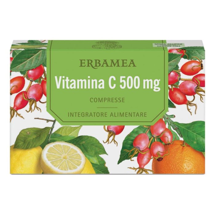 Erbamea Vitamina C 500 mg Integratore di Vitamina C 24 Compresse