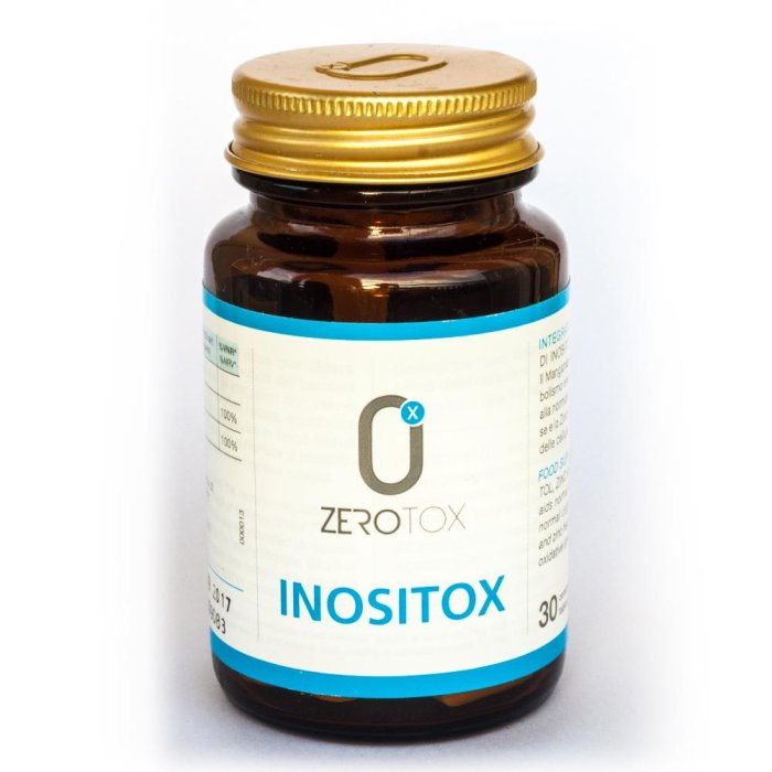 Zerotox Inositox 30 capsule - integratore di inositolo, zinco e manganese per energia e benessere mentale