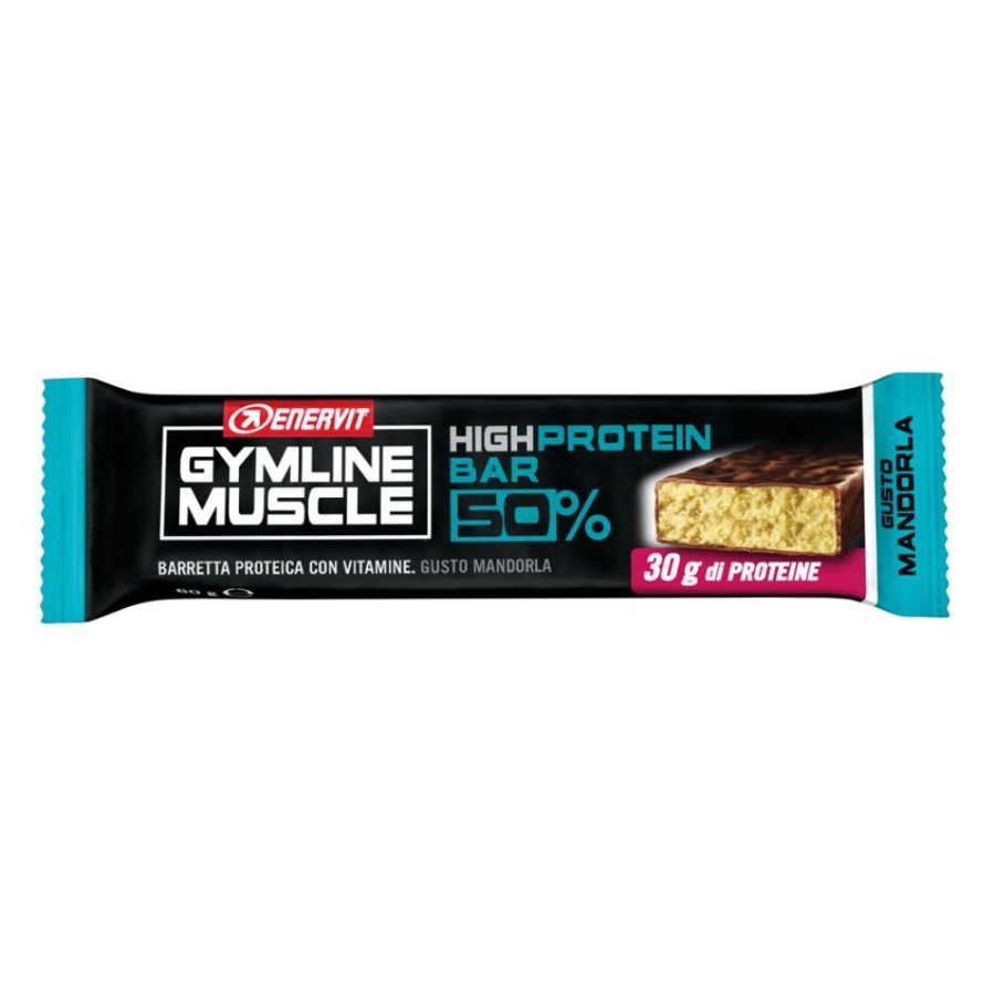 Enervit Gymline Muscle High Protein Bar 50% Barretta Proteica Gusto Mandorla 60 Grammi Enervit Gymline Muscle High Protein Bar 50% Barretta Proteica Gusto Mandorla 60 Grammi