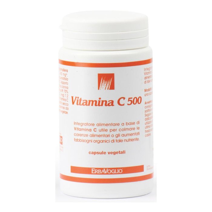 Vitamina C 500 mg EBV 100 Capsule ad Alto Dosaggio Integratore Antiossidante per Sistema Immunitario
