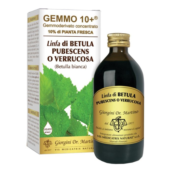 Dr.giorgini Ser-vis Betulla B Linfa 200 Ml Liquido Analcoolico Gemmo 10+