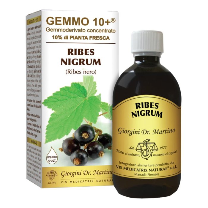 Dr.giorgini Ser-vis Ribes Nero 500 Ml Liquido Analcoolico Gemmo 10+
