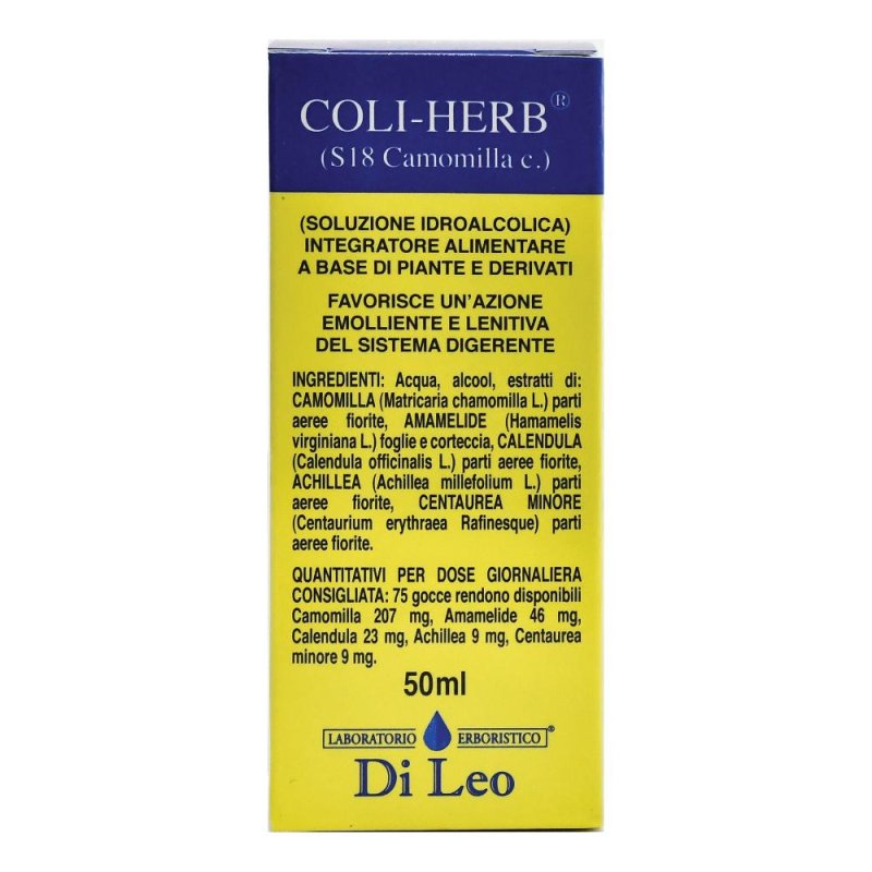 COLI-HERB S18 CAMOMILLA 50ML COLI-HERB S18 CAMOMILLA 50ML