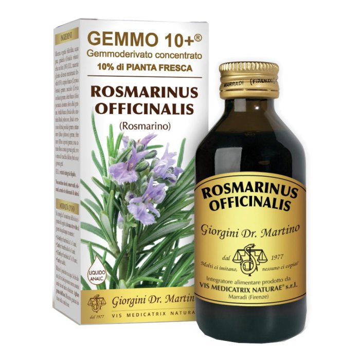 Dr.giorgini Ser-vis Gemmo 10+ Rosmarino Liquido Analcolico 100 Ml