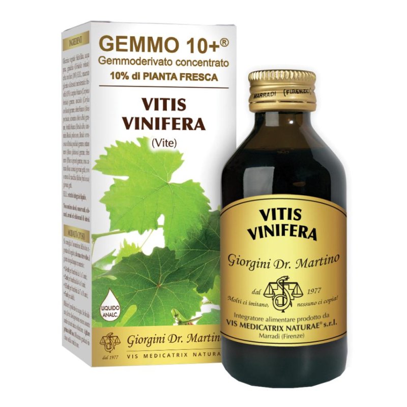 Vite Gemmo 10 Plus Integratore Liquido Analcolico Gemmoterapico 100 Millilitri