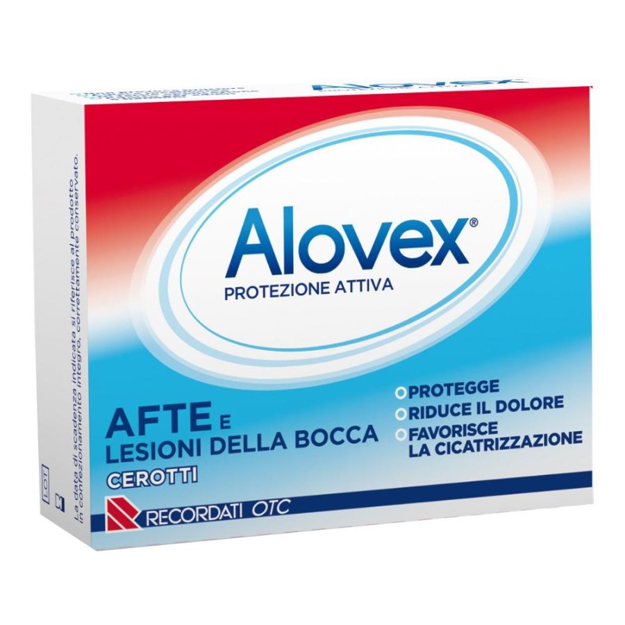 Alovex Protezione Attiva - 15 Cerotti per la Protezione delle Afte e Lesioni Orali