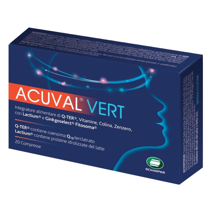 Scharper  Vitamine Minerali Acuval Vert Integratore Alimentare 20 Compresse