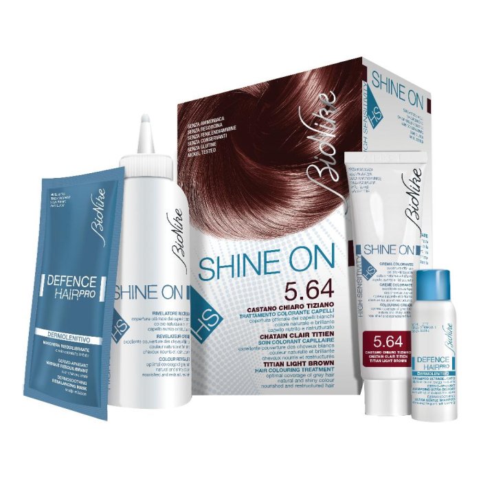 BioNike Shine ON HS Trattamento Colorazione Capelli 5.64 Cast Chiaro Tizia