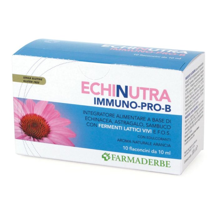 Farmaderbe Echinutra Immuno Pro-B Integratore Sistema Immunitario 10 x 10 ml