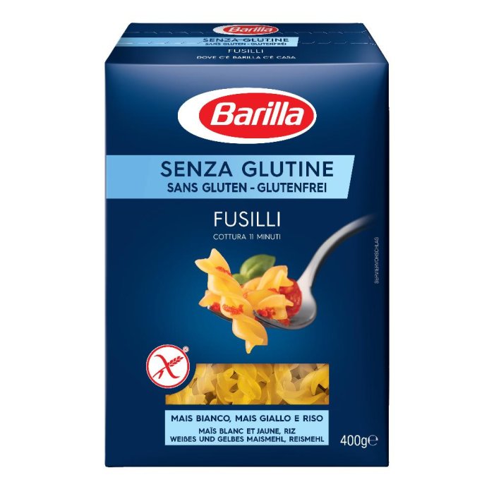 Barilla Senza Glutine Fusilli - Pasta senza glutine  400 grammi