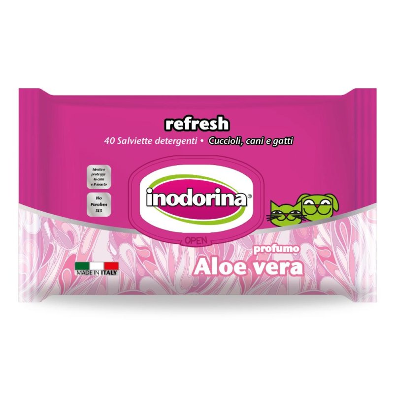 Pet Village Salviette Aloe Vera Inodorina 40 Pezzi Pet Village Salviette Aloe Vera Inodorina 40 Pezzi